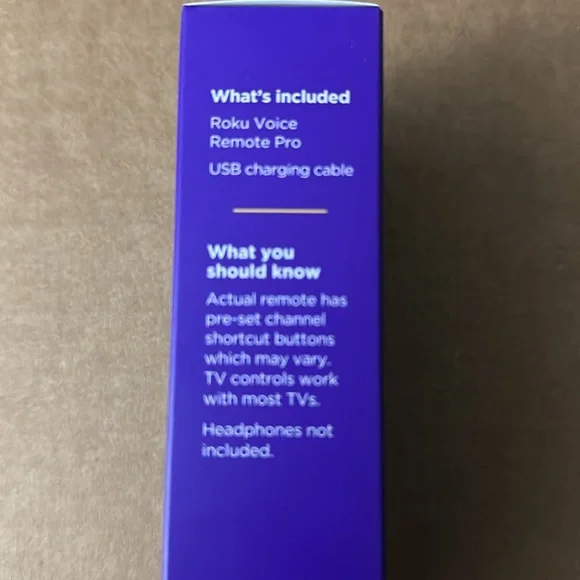 Roku Voice Remote Pro Rechargeable Netflix AppleTV+ Disney+ Paramount+ Brand New - Picture 3 of 4